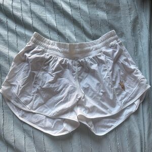 ASU lululemon hotty hot high waisted shorts white